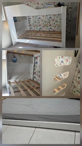 CAMA TRELICHE SOLTEIRO À VENDA! Linda cama treliche na cor branca, em MDF