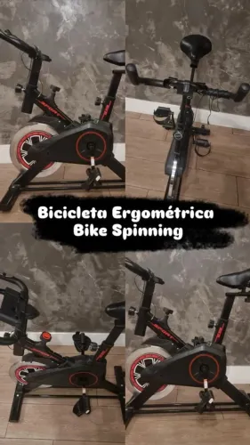 Bicicleta Ergométrica Spinning Profissional Ajustável Silenciosa