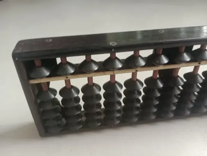 Soroban (ábaco de contas) japonês antigo