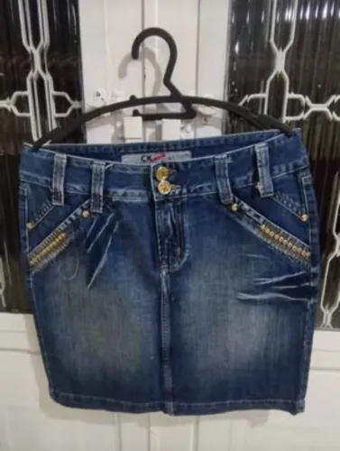 Saia jeans CKZ tamanho 44 nova