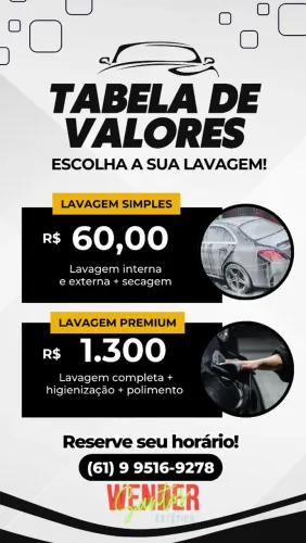 Lavagem tecnica e serviços premium