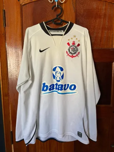Camisa Corinthians I 2009 G Manga Longa Torcedor