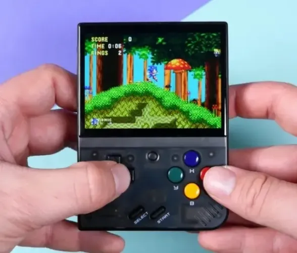 Miyoo Mini Plus Console Portátil Tela 3.5 IPS Jogos Retro Black