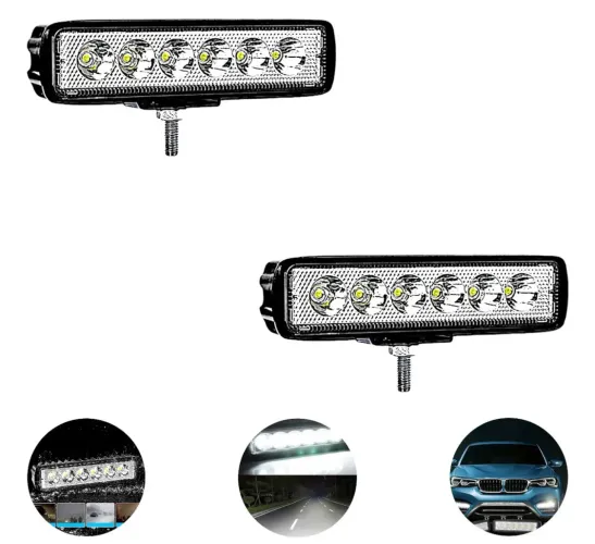 Farol milha Led 18W moto/carro
