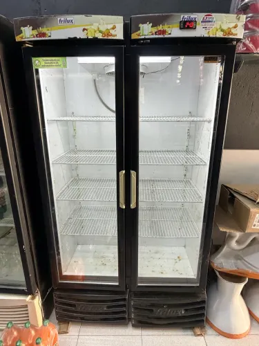 Freezer Vertical 2 Portas De Vidro