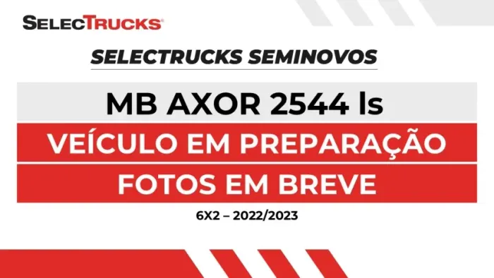 Mercedes-Benz Axor 2544 LS 440 / 6x2 Ano 2022/2023 - Caminhão Usado Seminovo