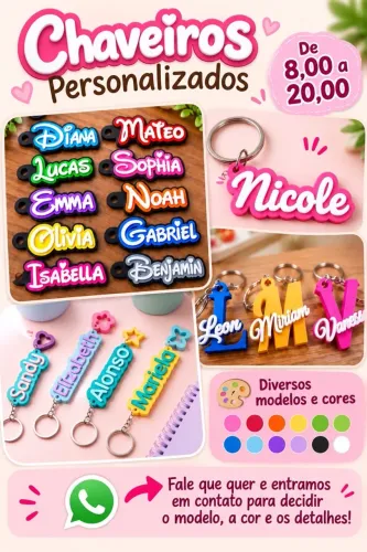 Chaveiros personalizados