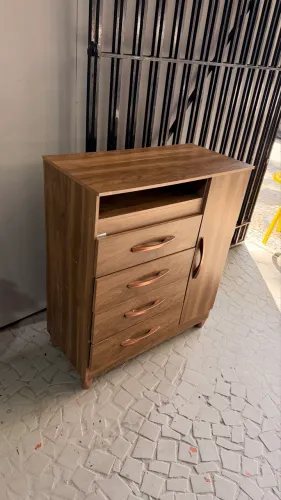 Cômoda 4 gavetas com sapateira MDF