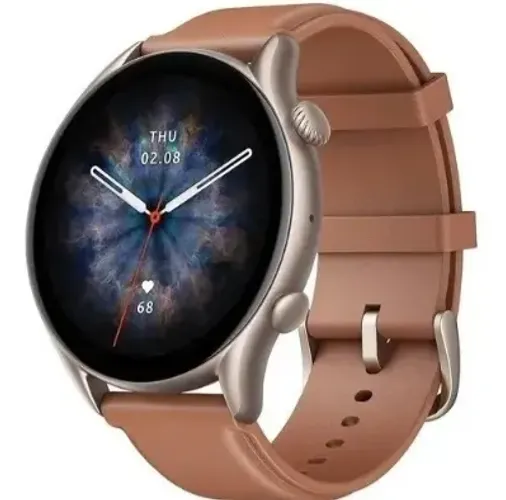 Relógio Smartwatch Amazfit Gtr 3 Pro A2040 Brown Leather