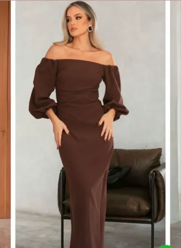 Vestido Esmeral Marrom P