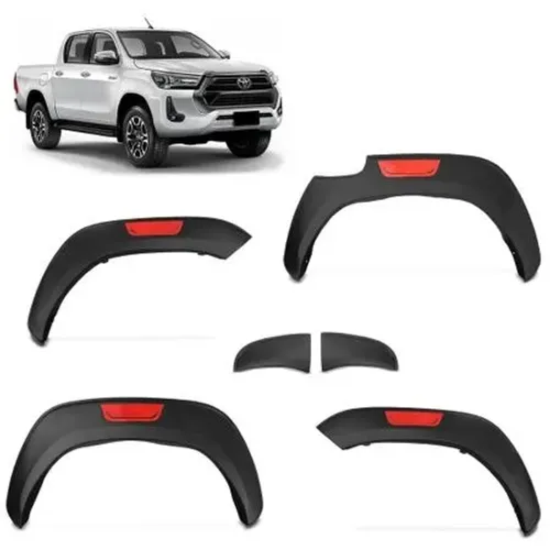 Alargador Paralama Toyota Hilux 2016 à 2023 - Preto - TG7115 