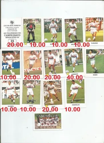 figurinhas sao paulo 1995