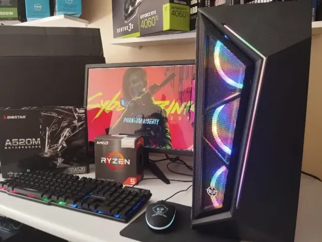 Computador Completo Ryzen 5 5600g monitor 24pl 16 gb