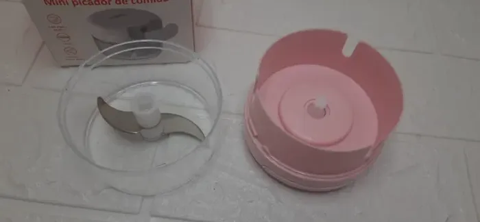 mini processador picador de comida le-789 lelong 170ml-rosa