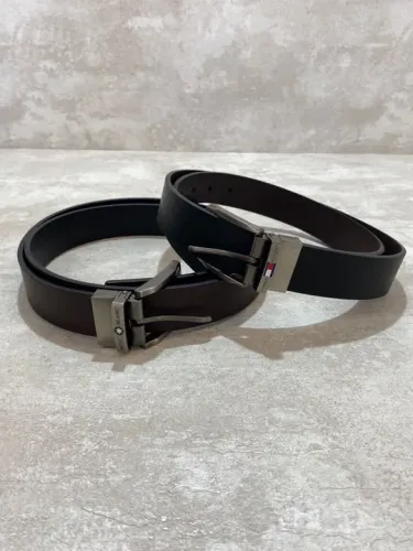 Cinto Social Tommy Hilfiger e Montblanc Reversível Dupla Face