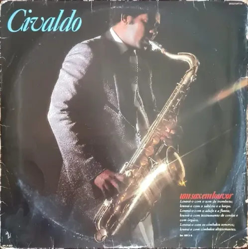 Lp Disco Vinil Gospel Evangélico Civaldo - Um Sax Em Louvor