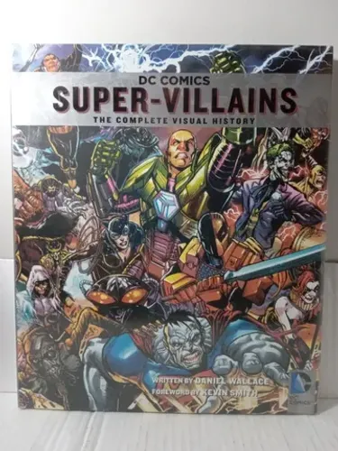 Livro Importado Dc comics Super Vilões Complete Visual History - capa dura + poster Rjhm