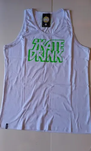 Camiseta Regata Skate Drink Tamanho G