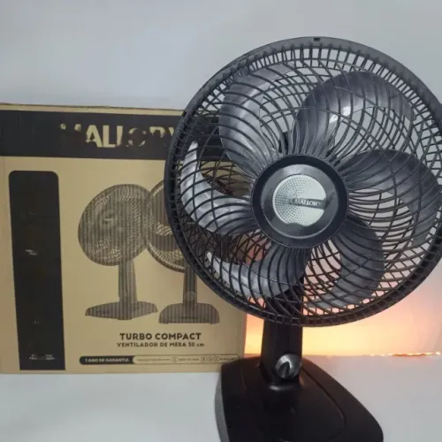Ventilador Mallory 6 pás, silencioso - Entrego
