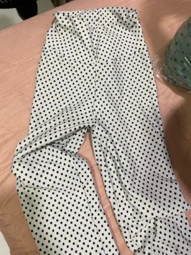 Legging branca de poá