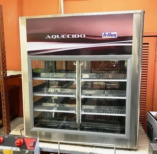 Estufa Quente de Bancada 90cm com 16 bandejas Frilux