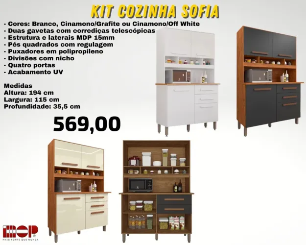Kit cozinha Sofia promoção black Friday - ENTREGA HOJE !!!