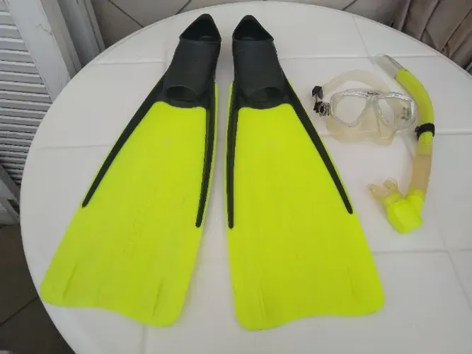 Kit Mergulho Seasub Nadadeira Velox 36/37 Palmilha 24cm Máscara Snorkel