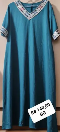 Vestido longo tipo arabe Plus Size novo
