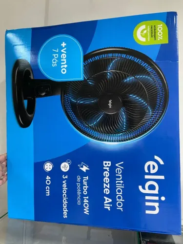 Ventilador Breeze Air Turbo 140W 3 Velocidades 7 Pás 40 Cm Elgin