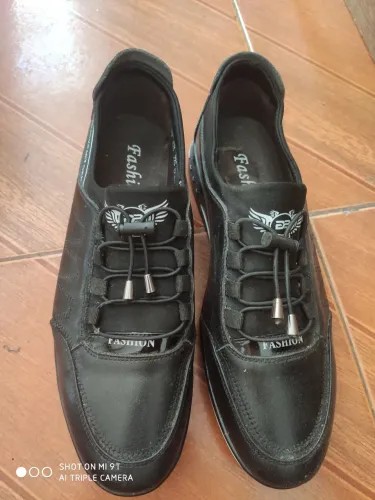 Sapatênis Preto Casual Confortável - marca D2 - tamanho 42