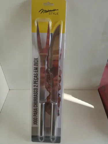 Jogo de Churrasco 2 Peças em Inox