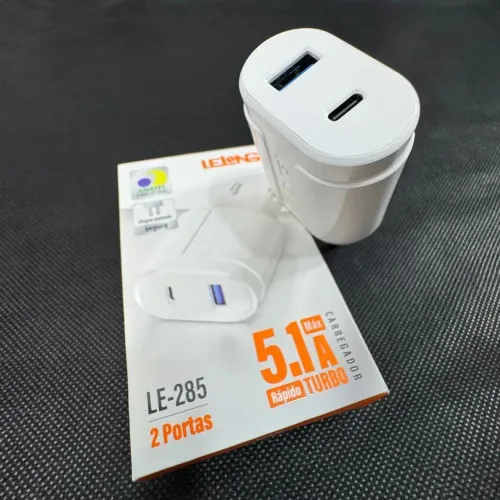 Carregador LE-285 2 Portas 5.1A Turbo