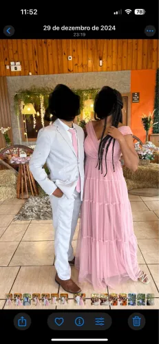 Vestido madrinha rosa