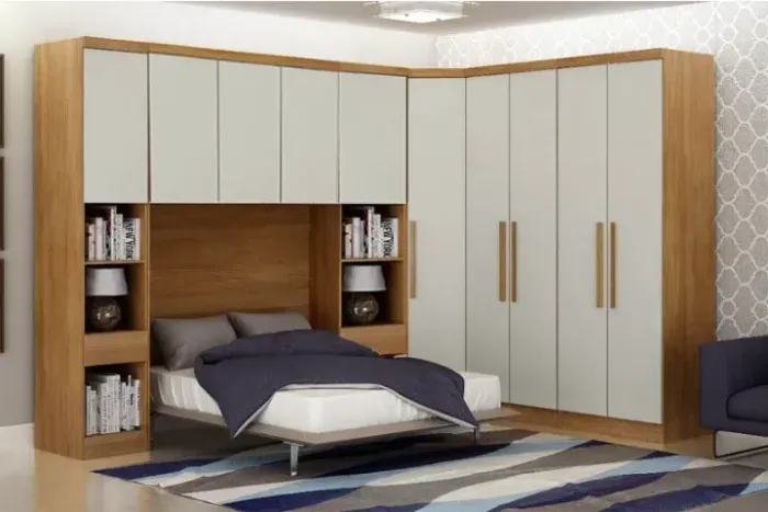 quarto roupeiro modulado casal 100% mdf