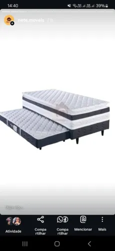 Cama box solteiro c/auxiliar