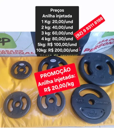 Anilhas Injetadas de todos os tamanhos - Promoção 