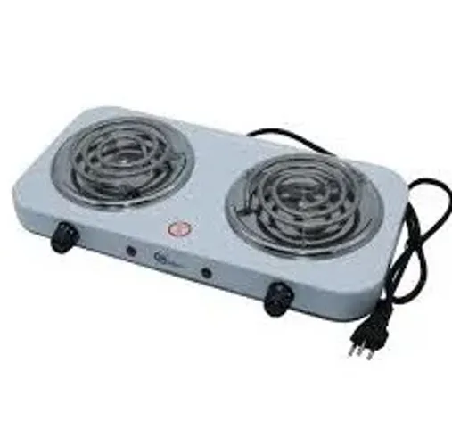 Fogareiro 2 Bocas Elétrico 2000w Fogão Cooktop Mesa Portátil 110v
