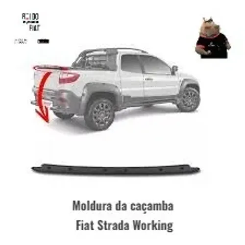 Moldura da caçamba Strada working
