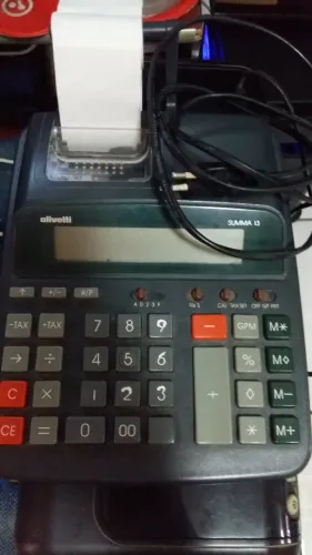 Calculadora Olivetti Summa 13 - Sem tinta - LEIA DESCRIÇÃO