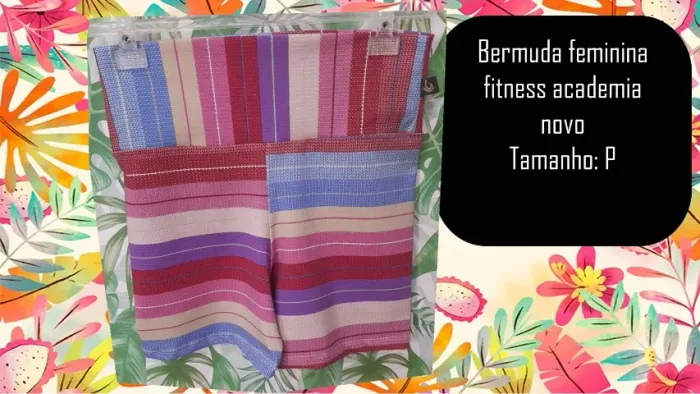 Bermuda feminina fitness academia novo Tamanho: P