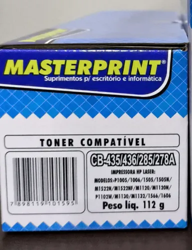 Toner Compatível CB-435/436/285/278A para Impressoras HP Laser