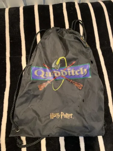mochila vintage estilo sacola harry potter quadribol