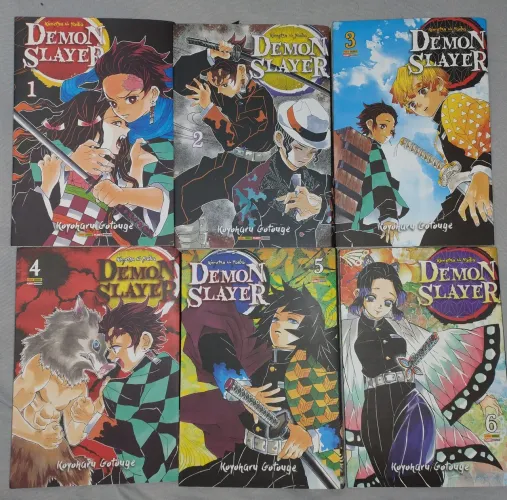 Coleção de livros Demon Slayer, Ataque dos Titãs e Chainsaw
