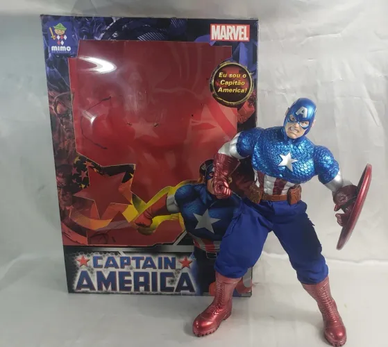 Boneco Capitão América / Edição Diferenciada - Assinado.
