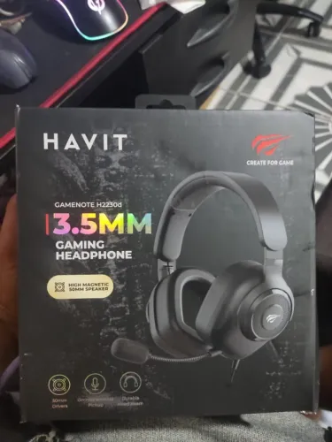 Fone De Ouvido Headset Gamer Havit H2230u Preto