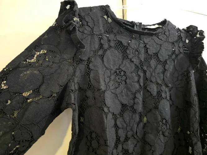 Camisa Blusa Zara 100% Renda Estilo Puro TAM. P