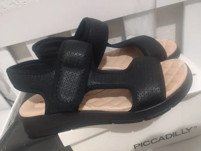 Sandália Piccadilly Conforto Feminina Preta