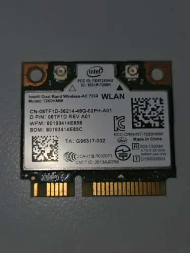 Intel Dual Band Wireless AC7260