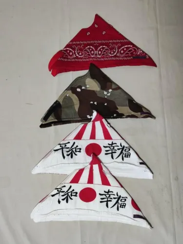 kit 4 bandanas para o rosto máscara snowboard ski japonês oriental camuflado