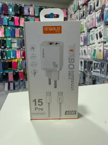 Carregador para iPhone 15 ao 17 pro Max de alta qualidade original A?gold 